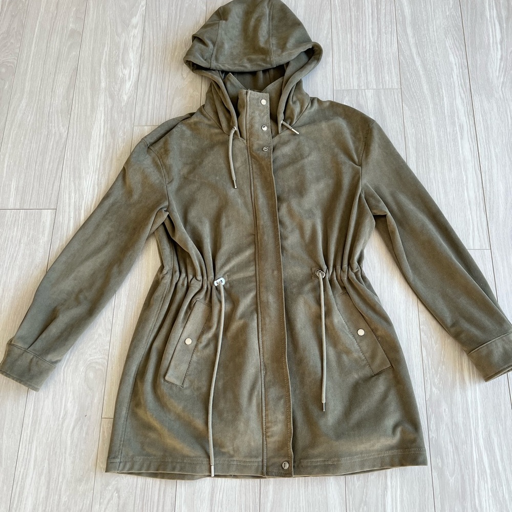 Zara green spring coat